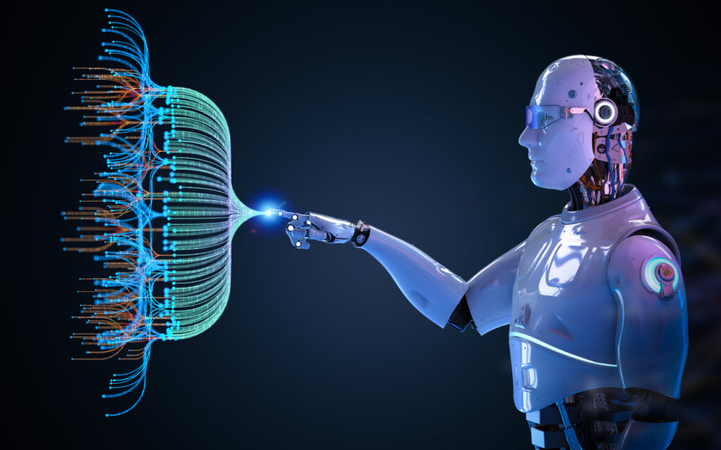 automation data analytic with robot and digital visualization for big data scientist