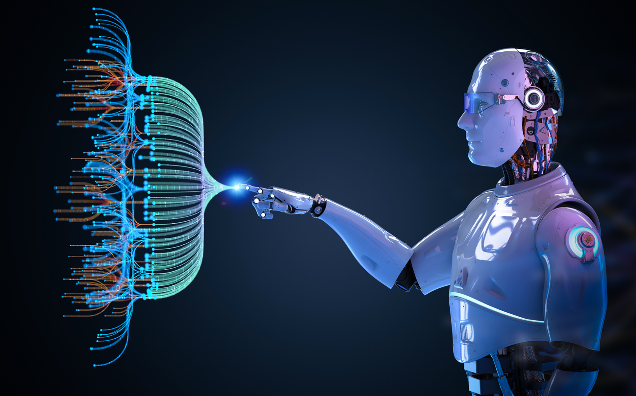 automation data analytic with robot and digital visualization for big data scientist